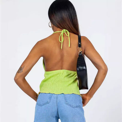 Lace-up Drawstring Camisole