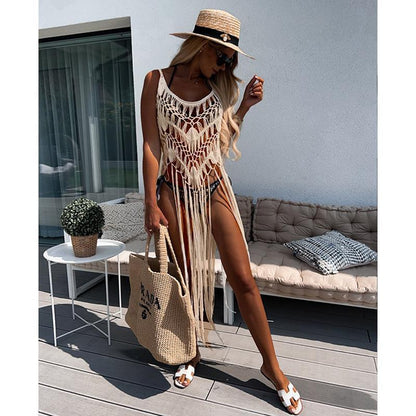 Dress Tassel Knitting Bikini