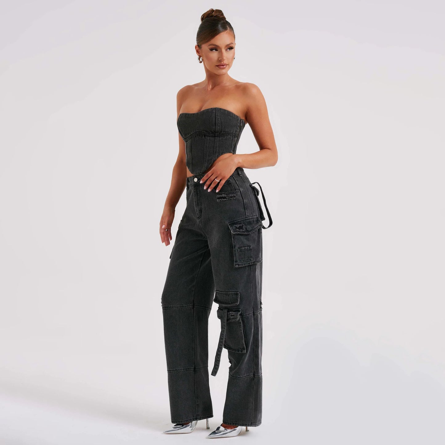 Tube Top Jeans Pants