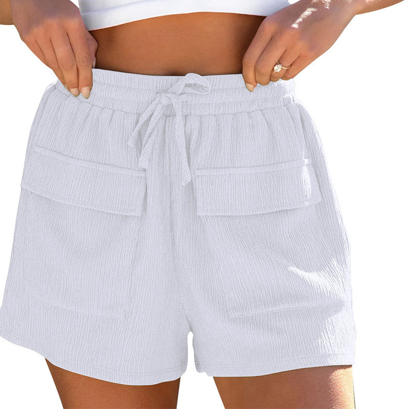 Drawstring Shorts With Pockets