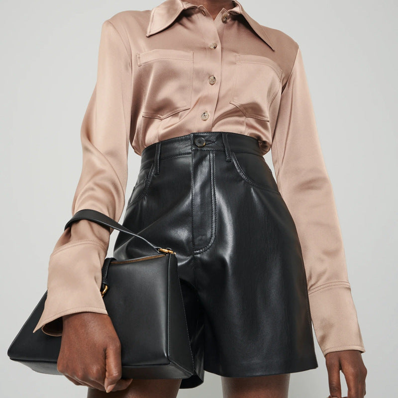 Leather High Waist Skirt