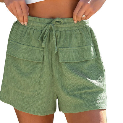 Drawstring Shorts With Pockets