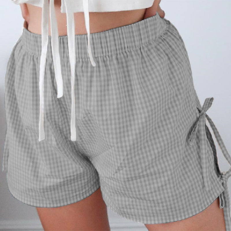 Loose Shorts With Lace-up Design