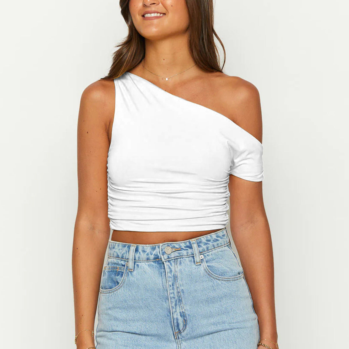 Slim One-shoulder Top