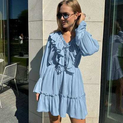 Ruffle Sleeve Dress