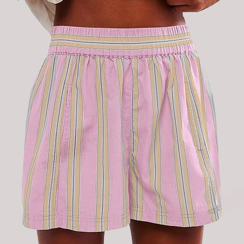 Stripe Print Shorts