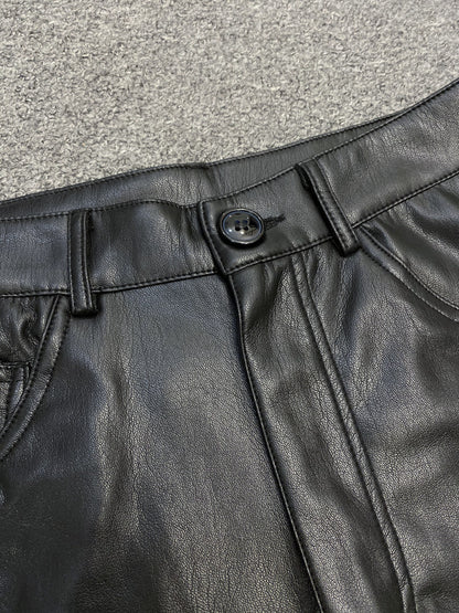 Leather High Waist Skirt