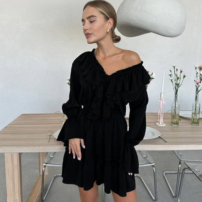 Ruffle Sleeve Dress