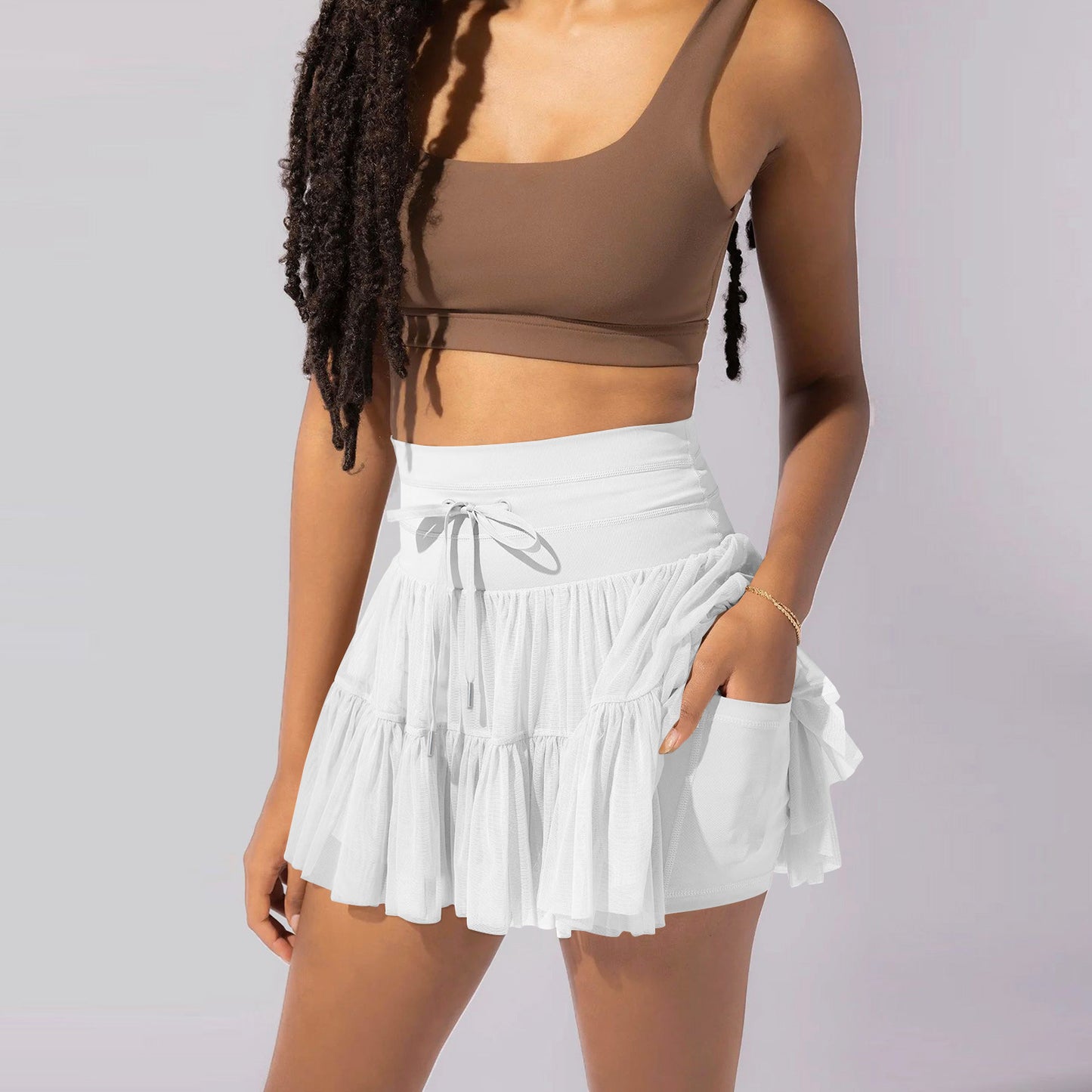 Pleated Skirt Womens