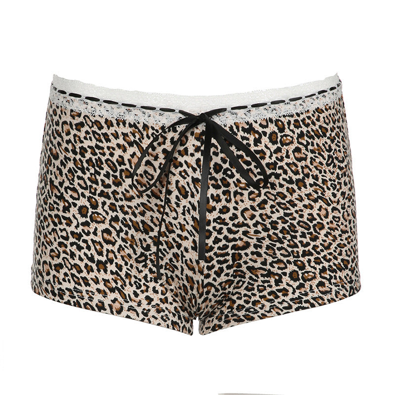 Leopard Low Waist Shorts