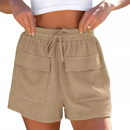 Drawstring Shorts With Pockets