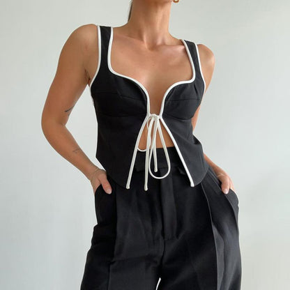 Elegant Shoulder Strap Vest