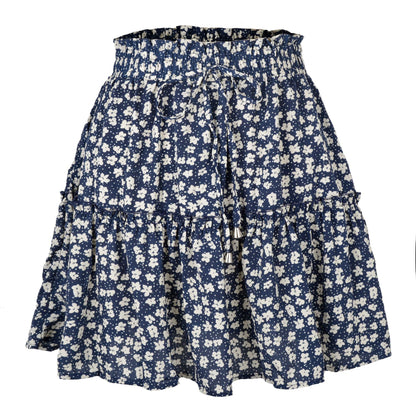 High Waist small Floral Skirt