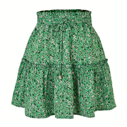 High Waist small Floral Skirt