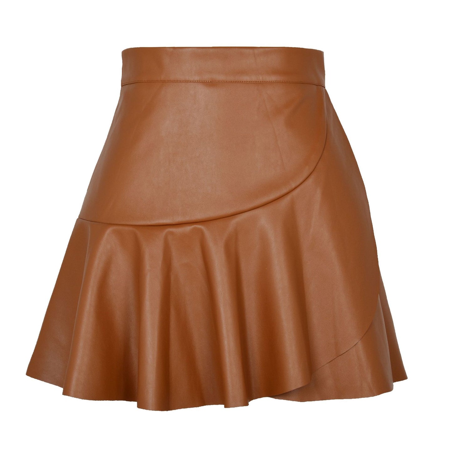 High Waist Leather Skirt