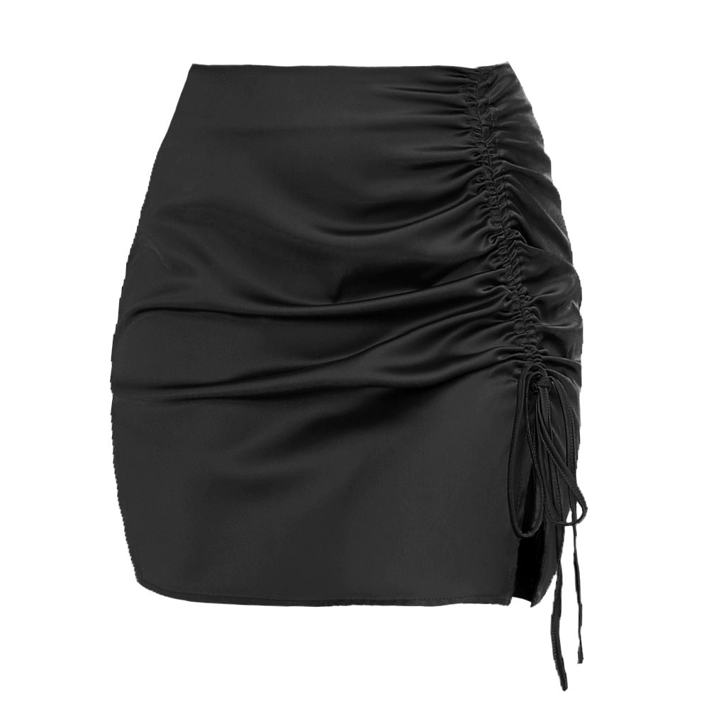 High Waist Zip Skirt