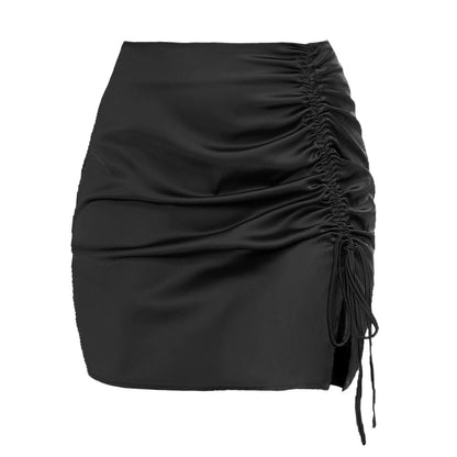 High Waist Zip Skirt