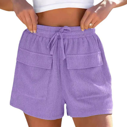 Drawstring Shorts With Pockets