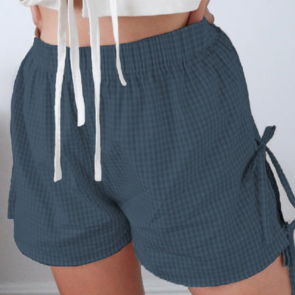 Loose Shorts With Lace-up Design