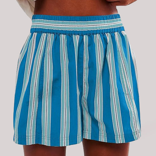 Stripe Print Shorts